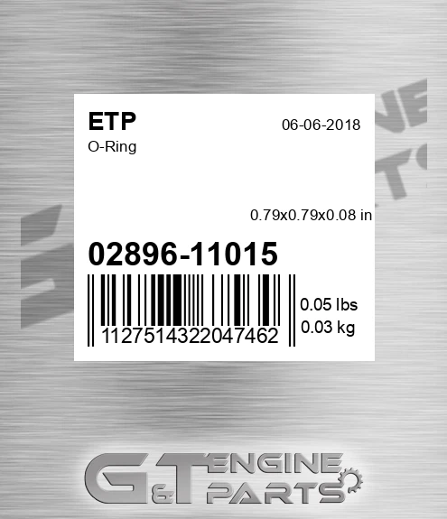 02896-11015 O-ring