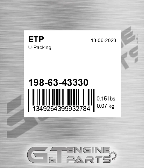 198-63-43330 U-packing