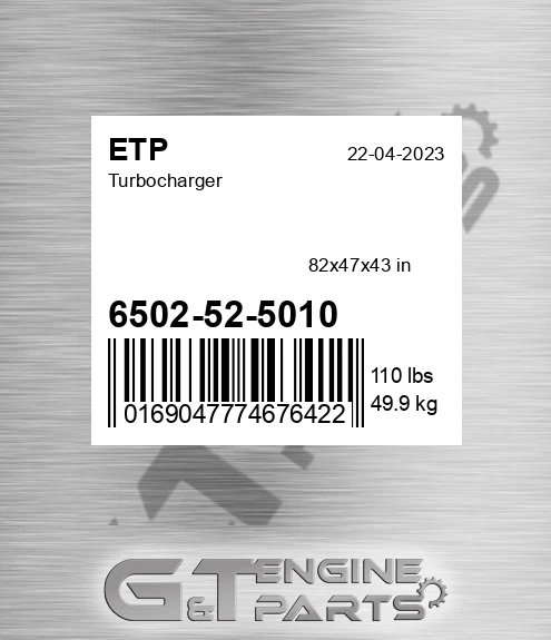 6502-52-5010 Turbocharger