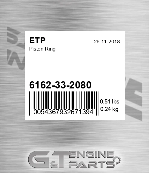 6162-33-2080 Piston Ring