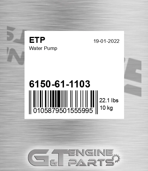 6150-61-1103 Water Pump for ETP