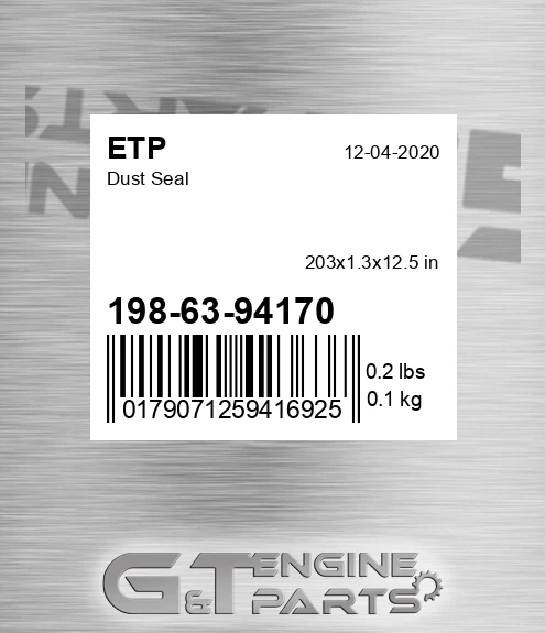 198-63-94170 Dust Seal