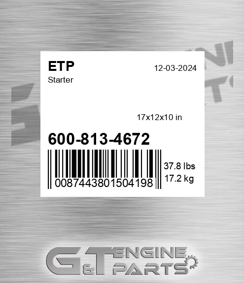 600-813-4672 Starter