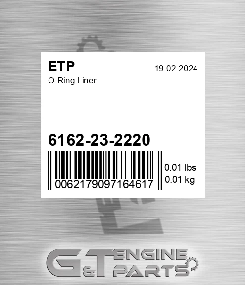 6162-23-2220 O-ring Liner