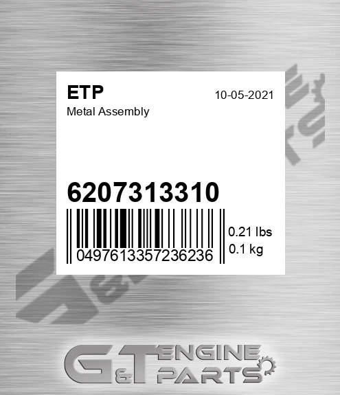 6207313310 Metal Assembly for ETP