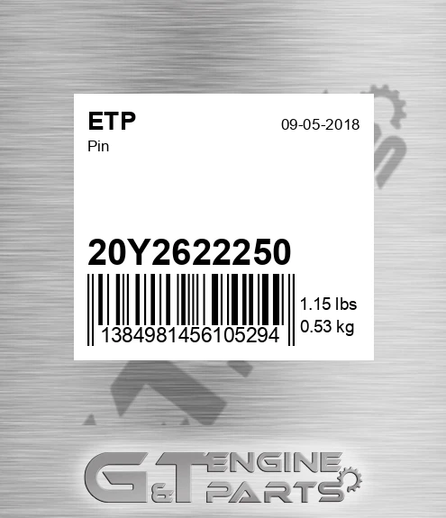 20Y2622250 Pin for ETP