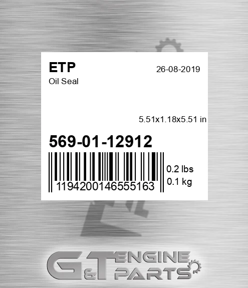569-01-12912 Oil Seal