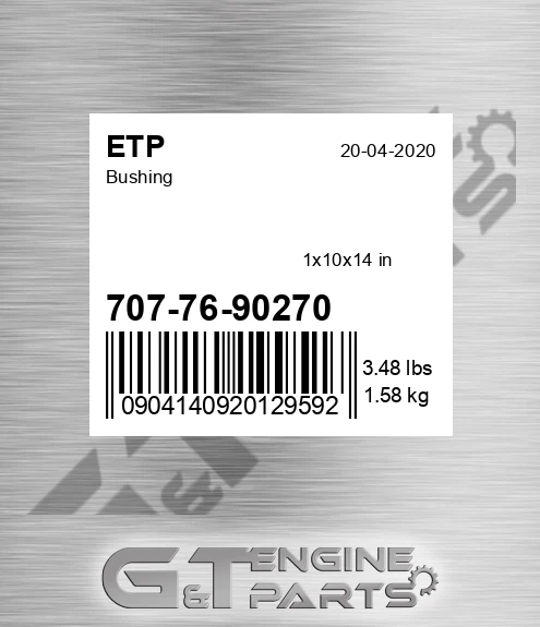 707-76-90270 Bushing for ETP