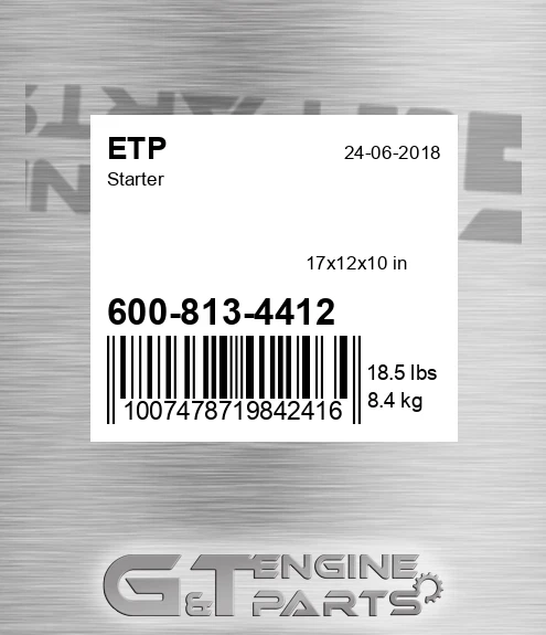600-813-4412 Starter for ETP