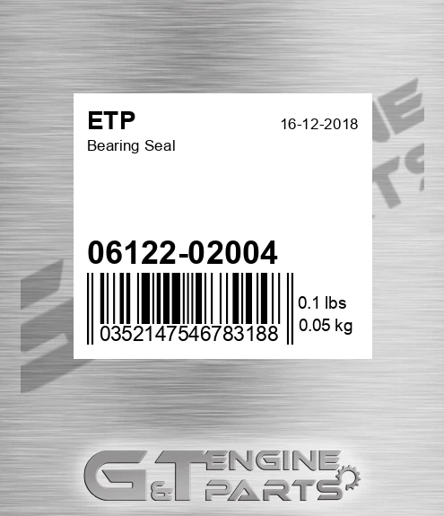 06122-02004 Bearing Seal