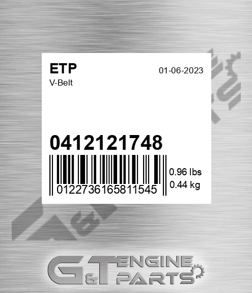 0412121748 V-belt