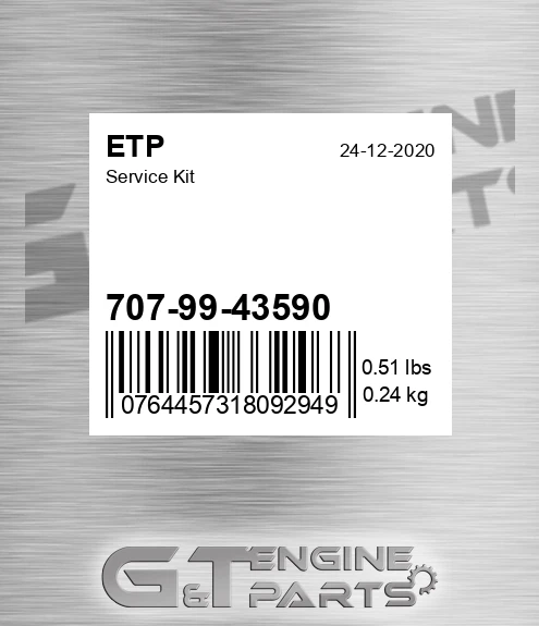 707-99-43590 Service Kit