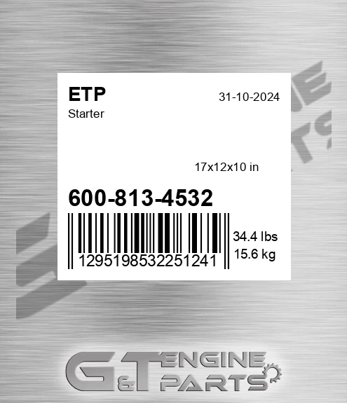 600-813-4532 Starter for ETP