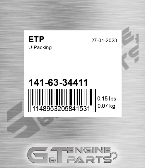 141-63-34411 U-packing for ETP