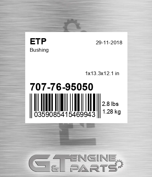 707-76-95050 Bushing