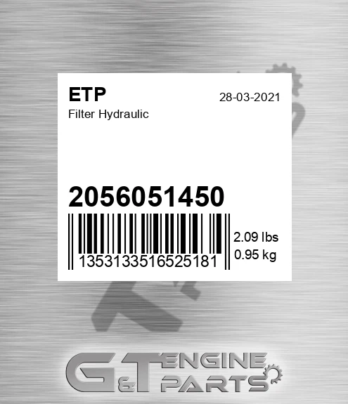 2056051450 Filter Hydraulic for ETP