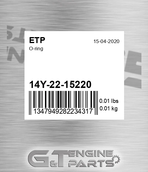 14Y-22-15220 O-ring