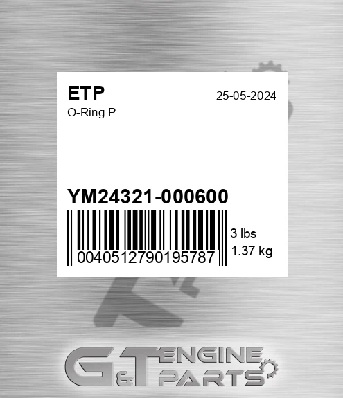 YM24321-000600 O-ring P