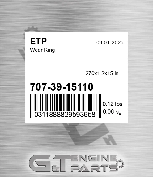 7073915110 Wear Ring for ETP