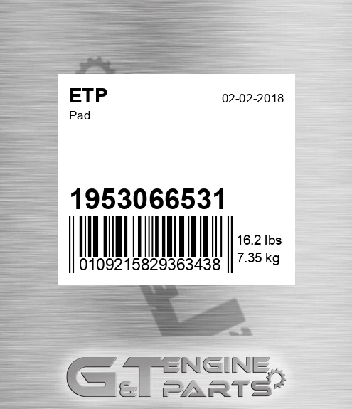1953066531 Pad for ETP