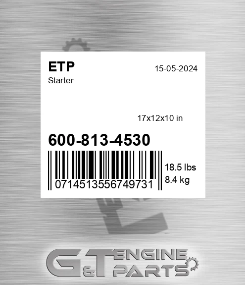 600-813-4530 Starter for ETP