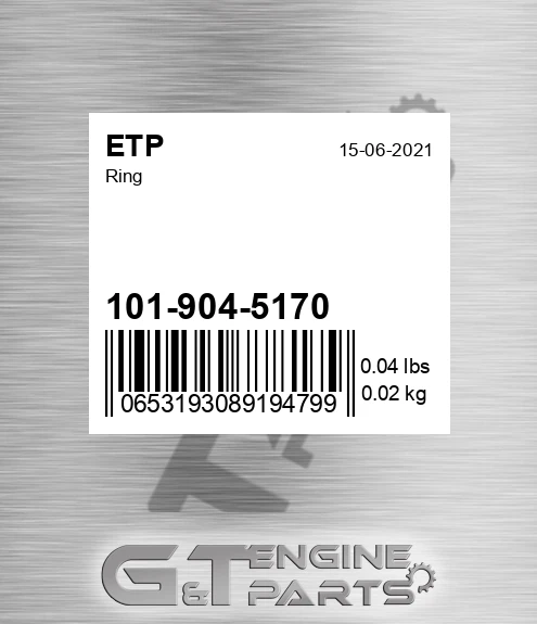 101-904-5170 Ring for ETP