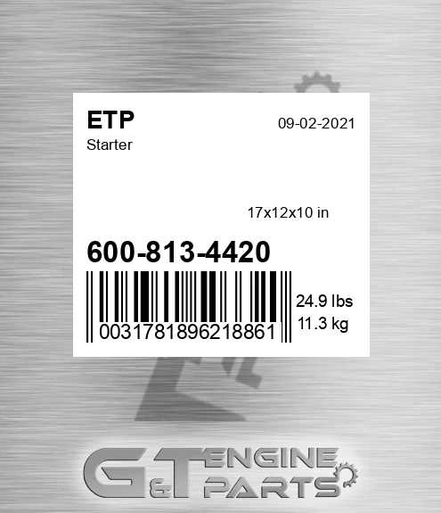 600-813-4420 Starter for ETP