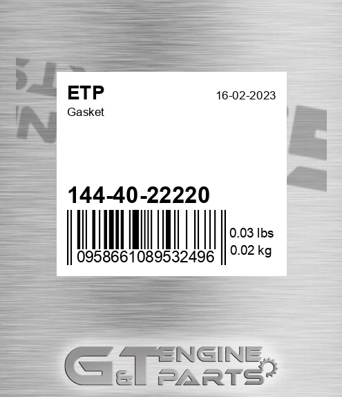 144-40-22220 Gasket for ETP