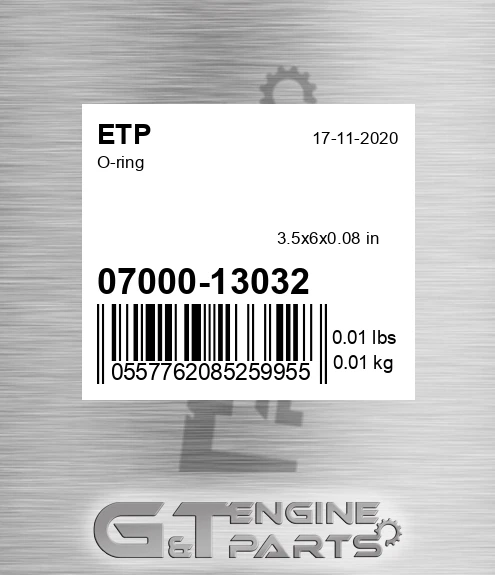07000-13032 O-ring