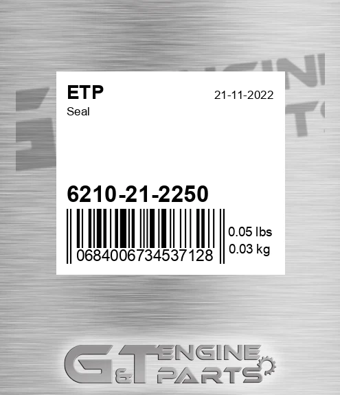 6210-21-2250 Seal for ETP