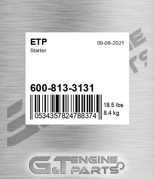 600-813-3131 Starter for ETP