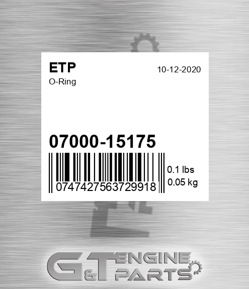 07000-15175 O-ring