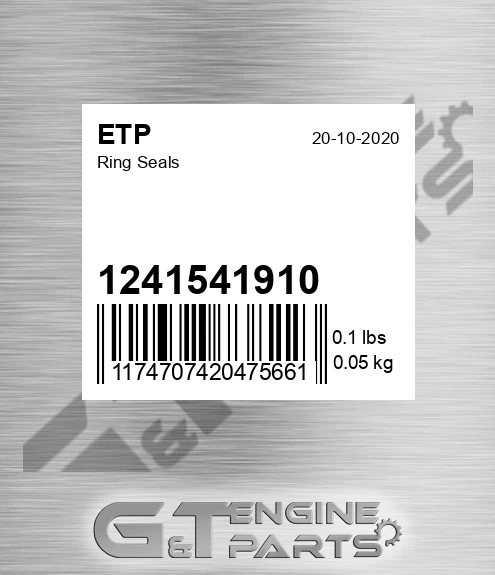 1241541910 Ring Seals for ETP