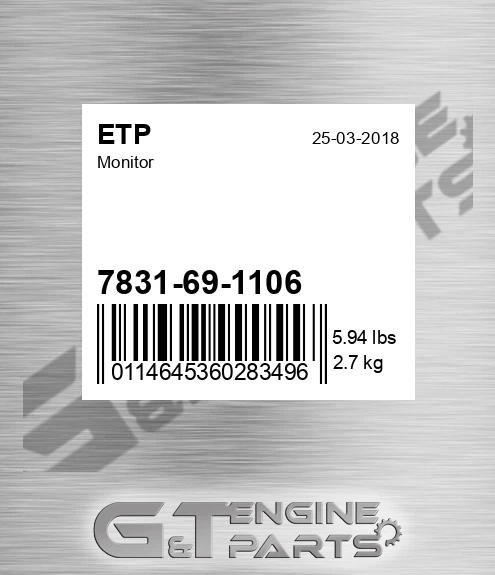 7831-69-1106 Monitor