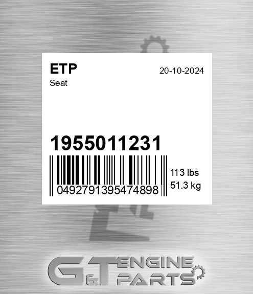 1955011231 Seat for ETP