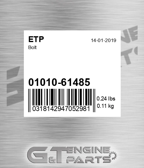 01010-61485 Bolt