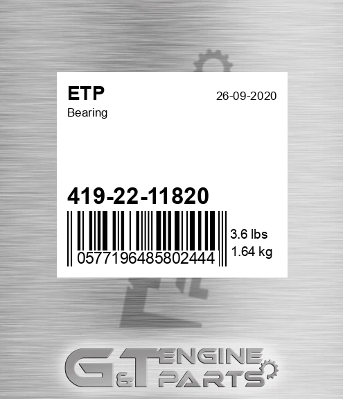 419-22-11820 Bearing