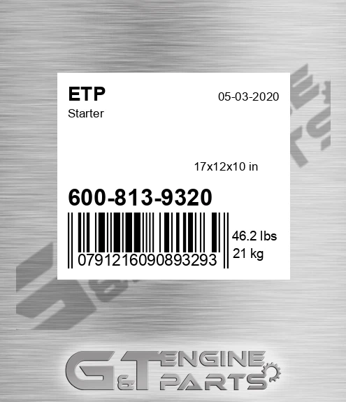 600-813-9320 Starter