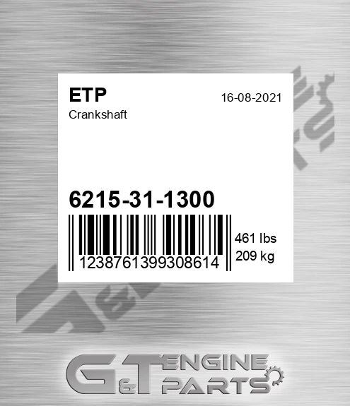 6215-31-1300 Crankshaft for ETP