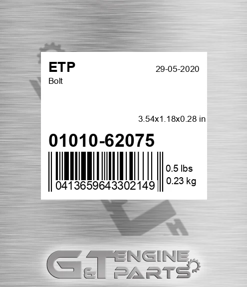0101062075 ETP Bolt