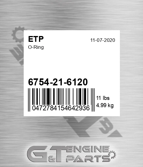 6754-21-6120 O-ring