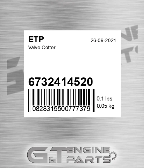 6732414520 Valve Cotter for ETP