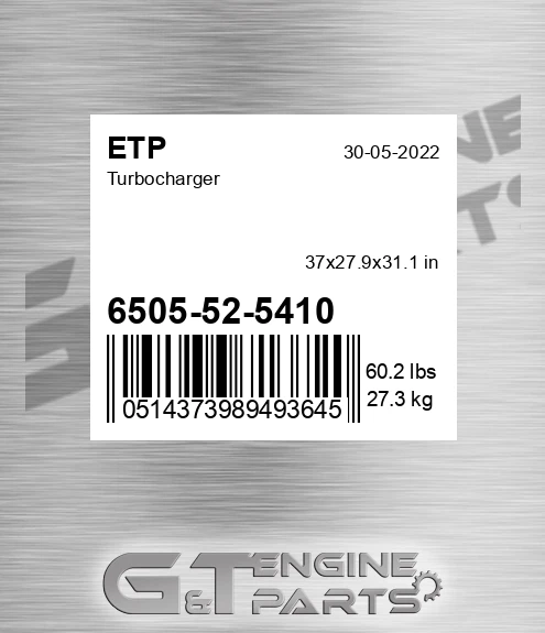 6505-52-5410 Turbocharger