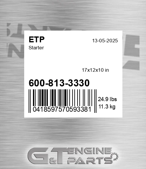600-813-3330 Starter for ETP