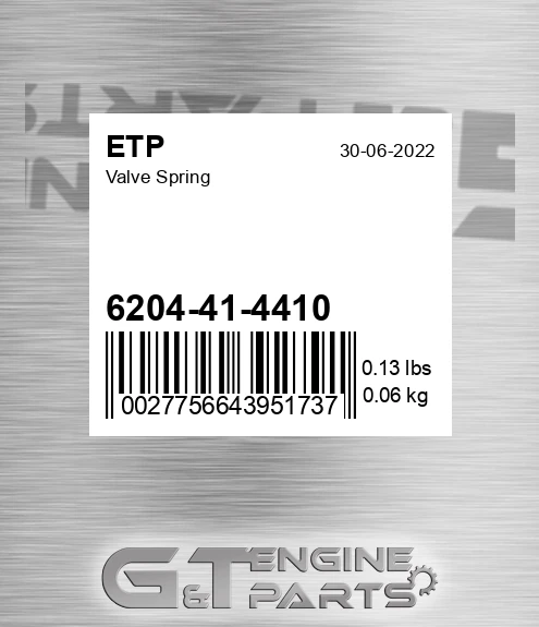 6204-41-4410 Valve Spring for ETP
