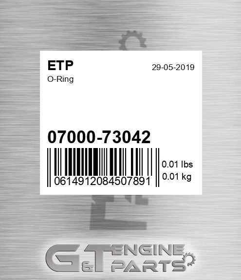 0700073042 O-ring for ETP