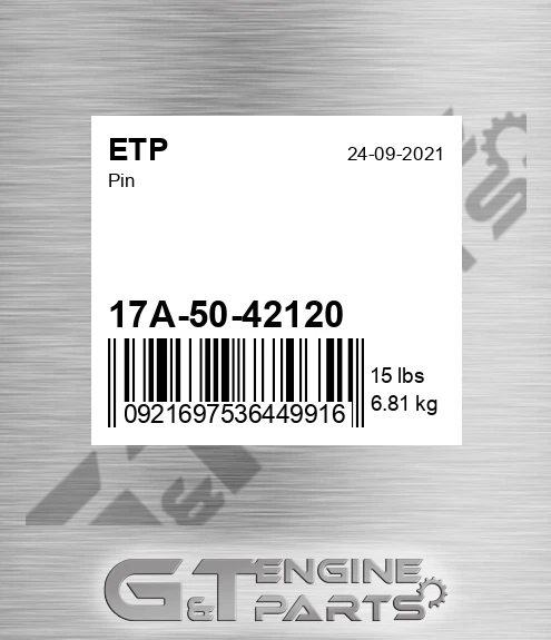 17A5042120 Pin for ETP