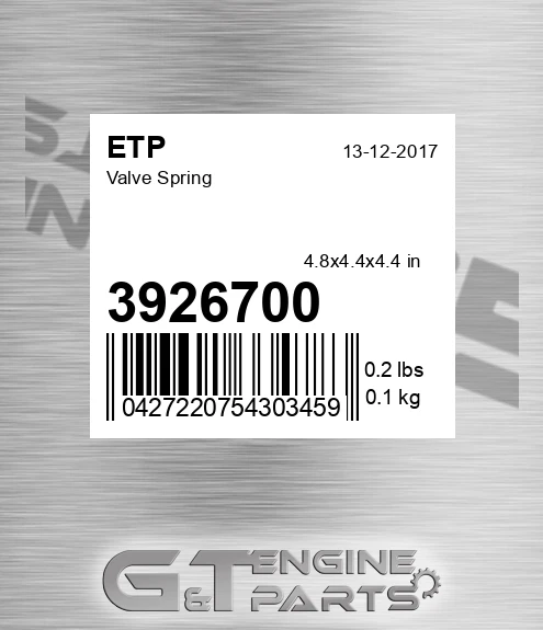 3926700 Valve Spring