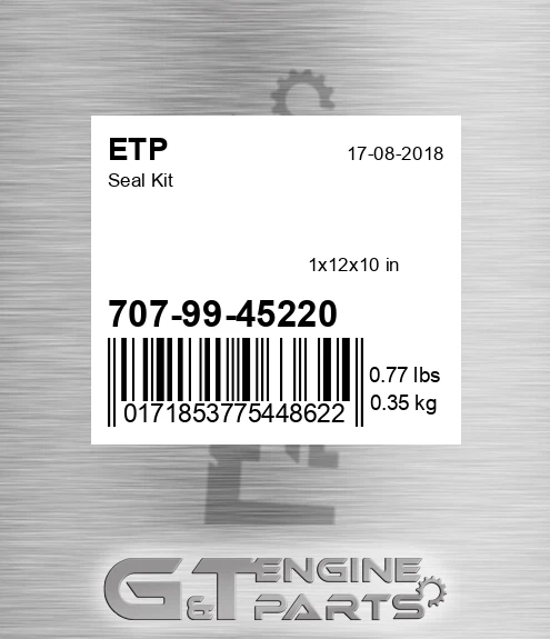 707-99-45220 Seal Kit for ETP