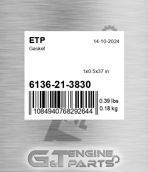 6136-21-3830 Gasket